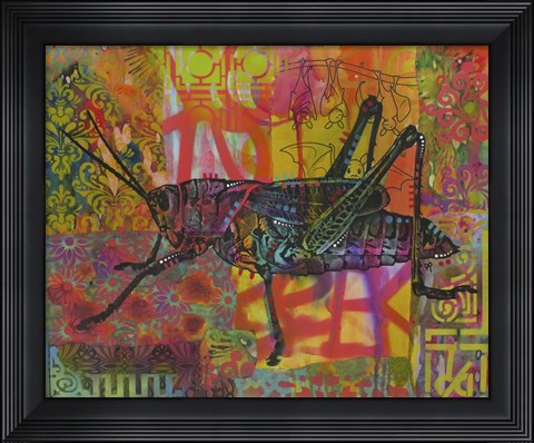 Framed Grasshopper Print