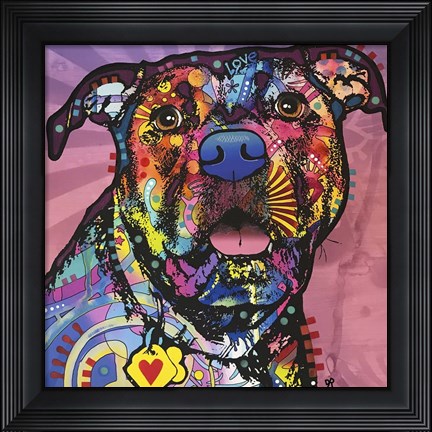 Framed Love Face Print