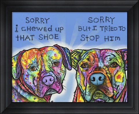Framed Sorry Print