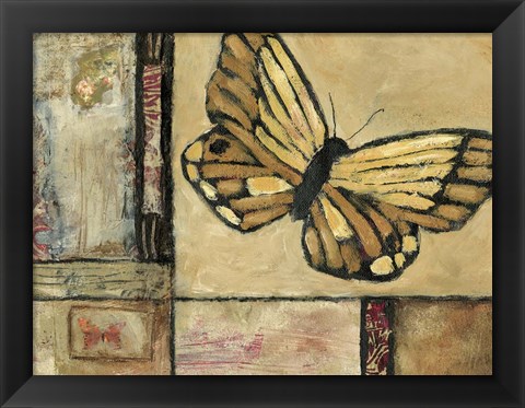 Framed Butterfly in Border II Print