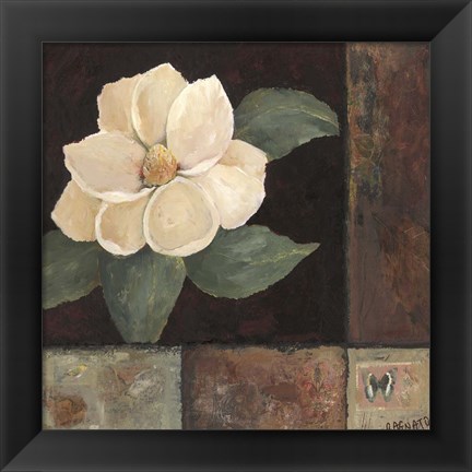 Framed Magnolia Breeze II Print