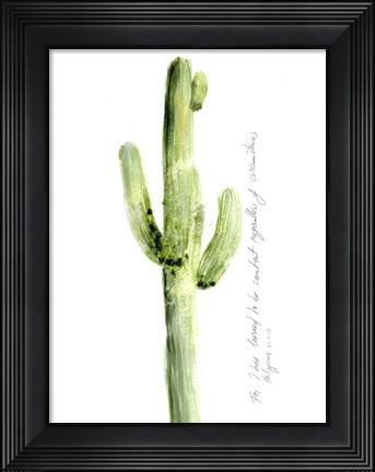 Framed Cactus Verse V Print