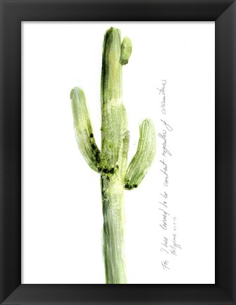 Framed Cactus Verse V Print