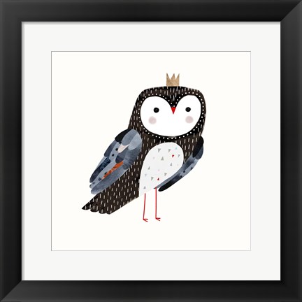 Framed Crowned Critter I Print