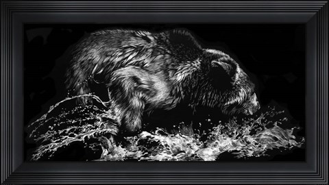 Framed There&#39;s a Fish Here Print