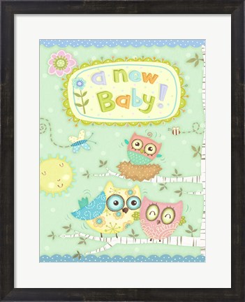Framed Baby Owl II Print