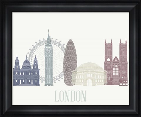 Framed London Skyline Print