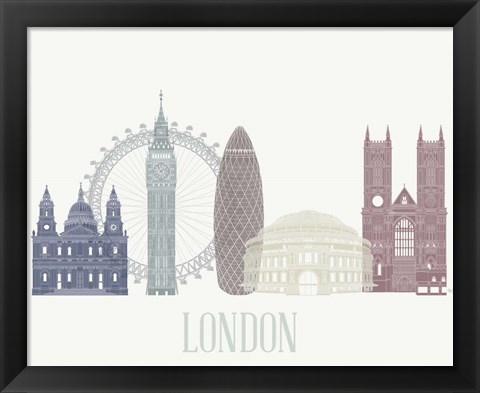 Framed London Skyline Print