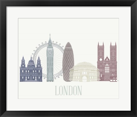 Framed London Skyline Print