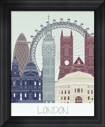 Framed London Skyline Print