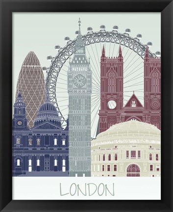 Framed London Skyline Print