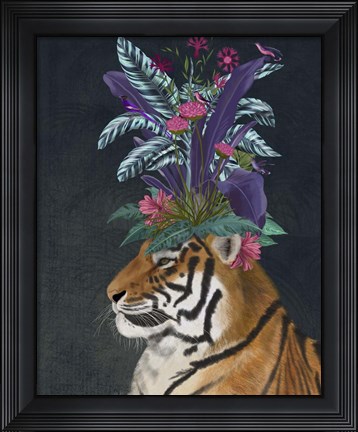 Framed Hot House Tiger 2 Print