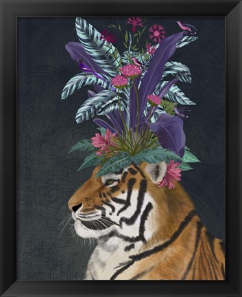 Framed Hot House Tiger 2 Print