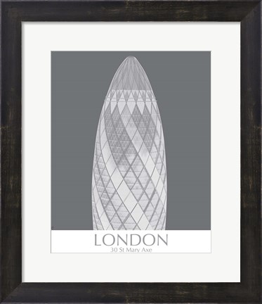 Framed London Gerkin Monochrome Print