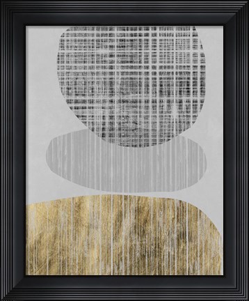 Framed Gilded Shapes II Print