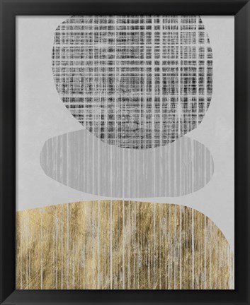 Framed Gilded Shapes II Print