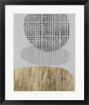 Framed Gilded Shapes II Print