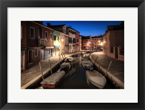 Framed Burano Street Lights II Print