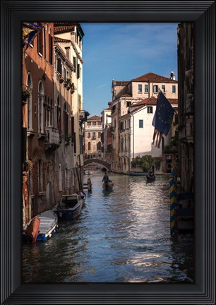 Framed Passing Gondolas Print