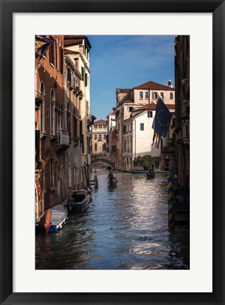 Framed Passing Gondolas Print