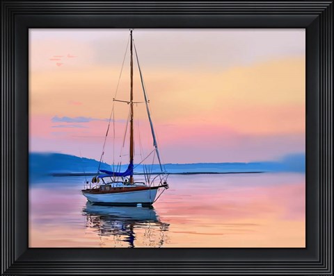 Framed Sailing Portrait I Print
