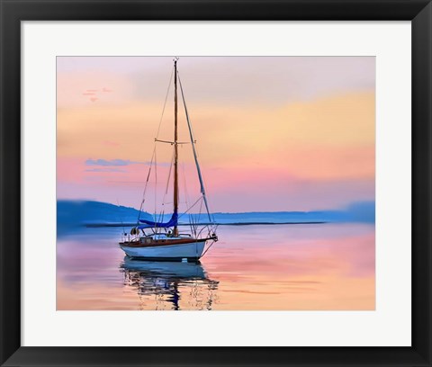 Framed Sailing Portrait I Print