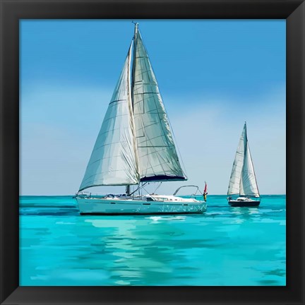 Framed Sailing Portrait IV Print