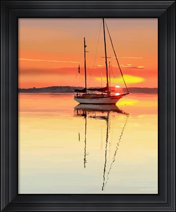 Framed Sailing Portrait V Print