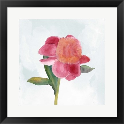 Framed Joyful Peony III Print