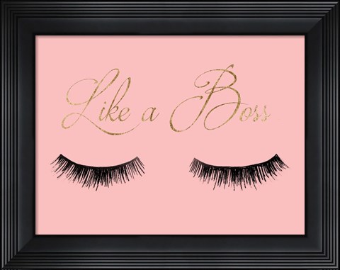 Framed Girl Boss I Print