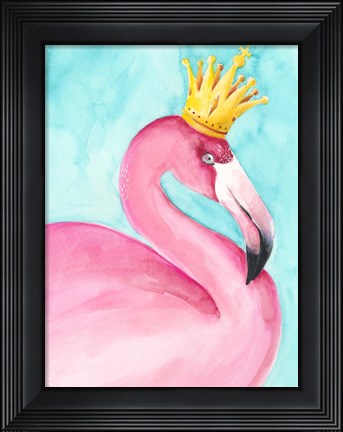 Framed Flamingo Queen II Print