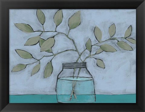 Framed Jar of Stems II Print