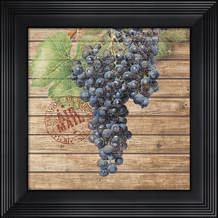 Framed Grape Crate I Print