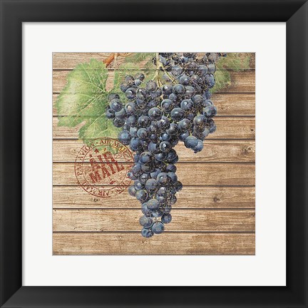 Framed Grape Crate I Print