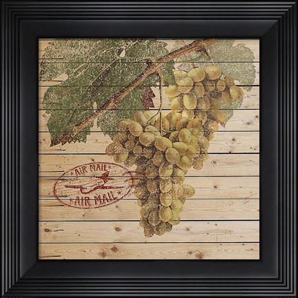 Framed Grape Crate II Print