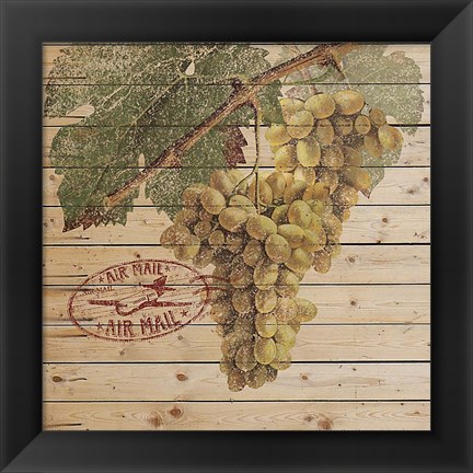 Framed Grape Crate II Print