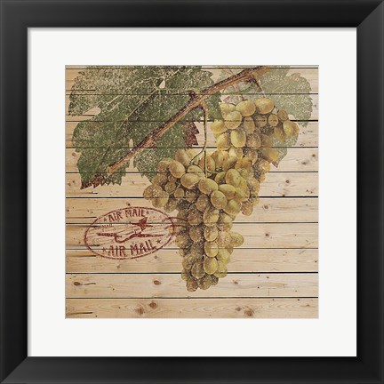 Framed Grape Crate II Print