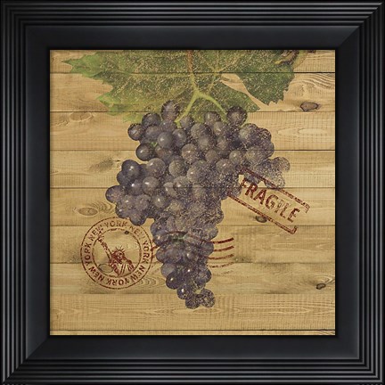 Framed Grape Crate III Print