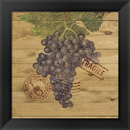 Framed Grape Crate III Print