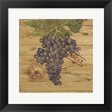 Framed Grape Crate III Print