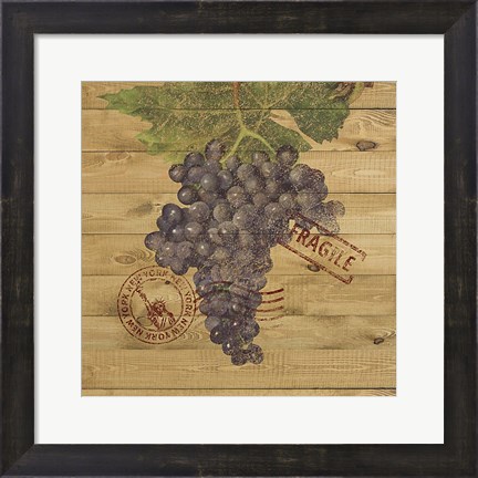 Framed Grape Crate III Print