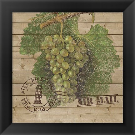 Framed Grape Crate IV Print