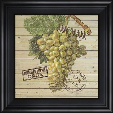 Framed Grape Crate V Print