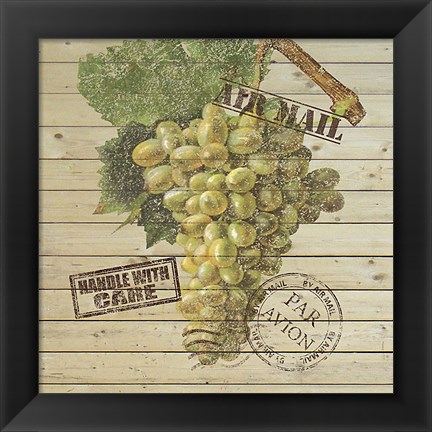 Framed Grape Crate V Print