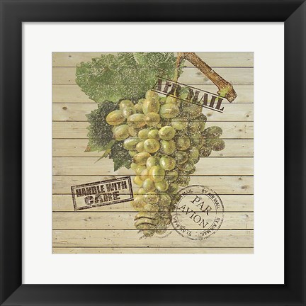 Framed Grape Crate V Print