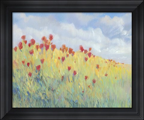 Framed Summer Breeze Meadow I Print