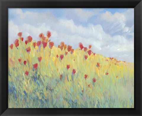 Framed Summer Breeze Meadow I Print