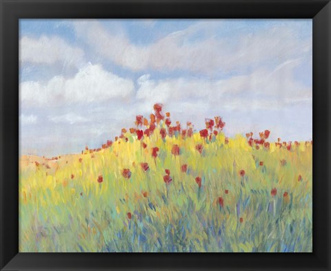 Framed Summer Breeze Meadow II Print