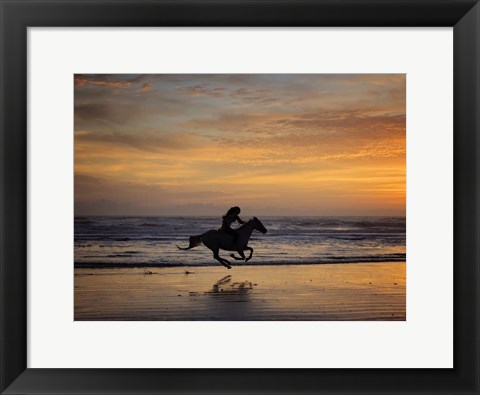 Framed Sunkissed Horses IV Print