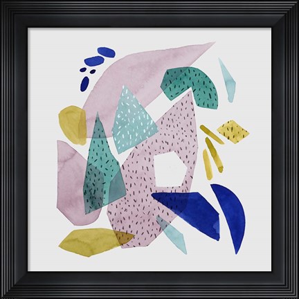 Framed Terrazzo Drift I Print
